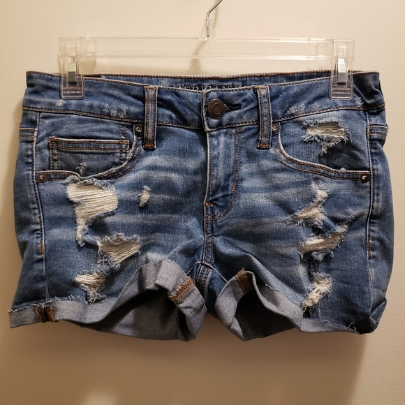 American Eagle Outfitters Pants - American Eagle Outfitters Distressed Shorty Shorts